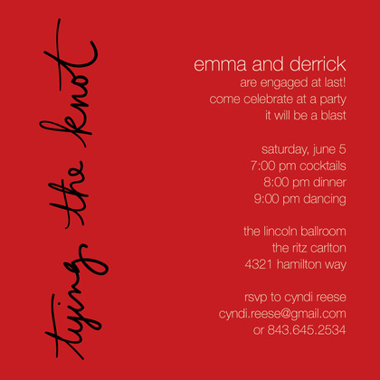 Red Knot RSVP Cards