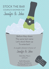 Special Champagne Toast Grey Invitations
