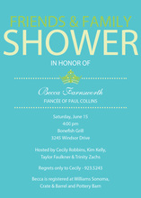 Bridal Shower Floral Masked Party Shower Invitations