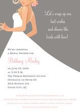 Bridal Side Grey Blonde Bridal Shower Invites