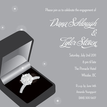 Ring Bling Diamond Evening Invitation