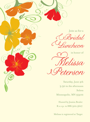 Flower Jubilee In Charcoal Wedding Invitations