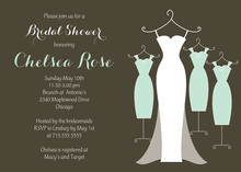 Silhouette Chic White Gown Meadow Invitations
