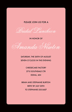 Bold Sand Dollar Pink Invitation