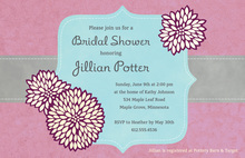 Elegant Frame Lavender Modern Wedding Shower Invites