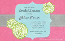 Elegant Frame Stylish Pink Wedding Invitations