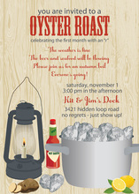 Lantern Oyster Roast Party Invitations