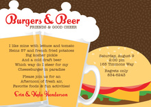 Burgers Beer Invitation