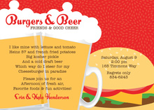Burgers Beer Invitation