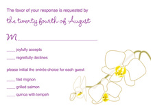 Blooming Orchid Purple RSVP Cards