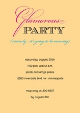 Glamorous Cream Party Invitations