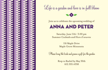 Modern Lavender Leaves Party Shower Invitations