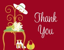 Special Day Red Thank You Cards