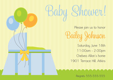 Expecting a Big Gift Boy Brunette Mom Invitations