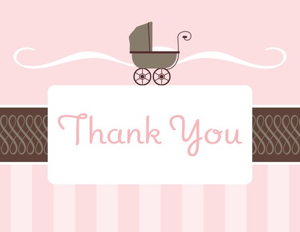 Classic Buggy Thank You Cards