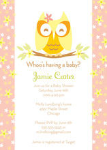 Splendid Little Baby Girl Invitations