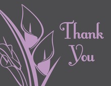 Classic Lavender Lilies Thank You Cards