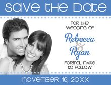 Banner Blue Save The Date Photo Cards