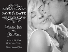 Chantilly Lace Photo Save the Date Cards