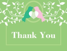 Nest Green Thank You Cards