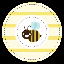 Mom-to-bee Yellow Stickers