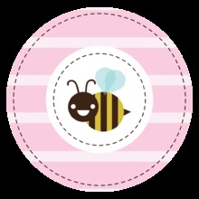 Mom-to-bee Pink Stickers