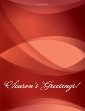 Red Holiday Folded Greeting Cards