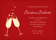 Five Classic Holiday Martinis Party Invitations