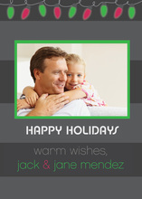 Festive Holiday Lights Photo Cards