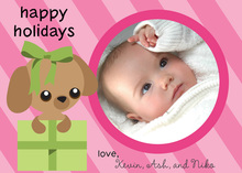 Cute Holiday Kitty Photo Cards