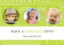 New Years Collage Photo Cards