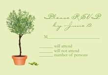 Growing Topiary RSVP Cards