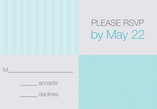 Spring Dots and Stripes RSVP Cards