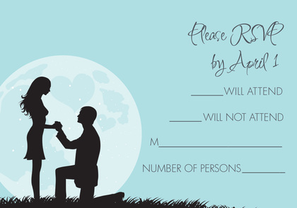 Proposal Silhouette Bali Thank You Cards