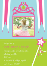 Old Style Princess Crown Invitations