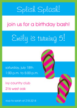 Splashing Pool Party Invitation