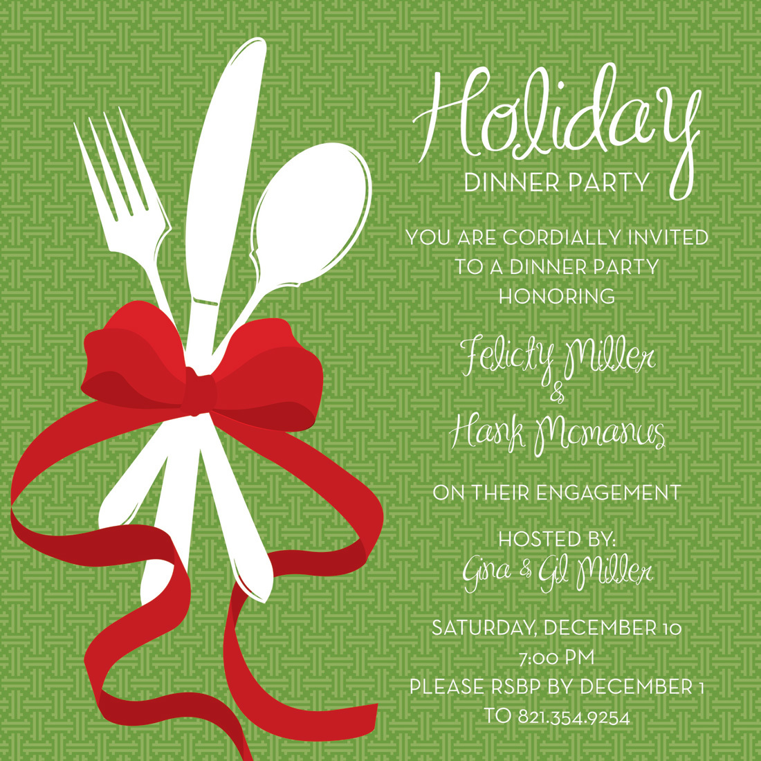 Holiday Dinner Invitations