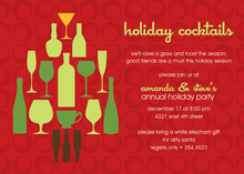 Extra Holiday Cocktails Invitation