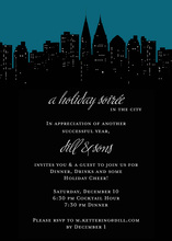 Charlotte City Skyline Invitation