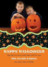 Spectacular Pumpkin Halloween Photo Cards