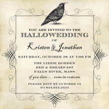 Halloween Crow Invitation