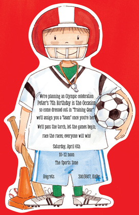 Foorball Soccer Sports Invitation