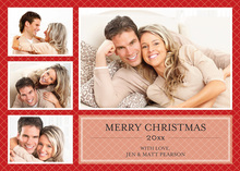 Spectacular Holiday Red Tile Photo Cards