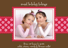Sweet Holiday Pinwheels Photo Cards