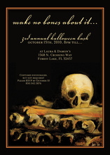 Dark Side Halloween Skull Invitation