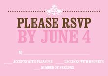 Queen For A Day Rose RSVP Cards