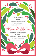 Welcome Wreath Holiday Invitation