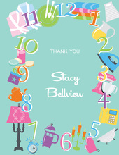 Around The Clock Icons Thank You Cards