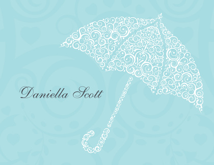 Filigree Umbrella Bali Invitations