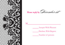 Chantilly Lace Response Card